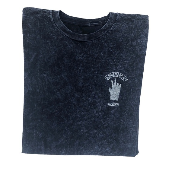 Urban Outfitters Mens Style Vintage Wash Supremebeing Mont Bear Logo Tee - Picture 3 of 4